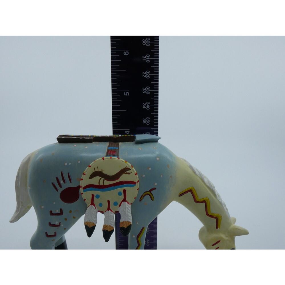 Robert Shields Story Teller Painted Horse Figure 4" Tall Dreamcatcher Arrow - Picture 15 of 16